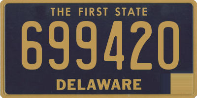 DE license plate 699420