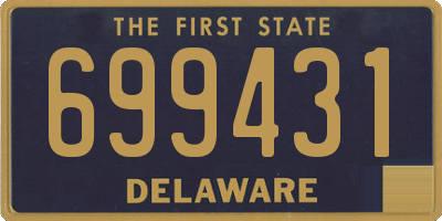 DE license plate 699431