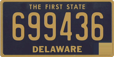 DE license plate 699436