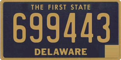 DE license plate 699443