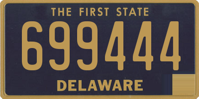 DE license plate 699444