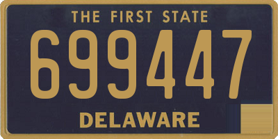 DE license plate 699447