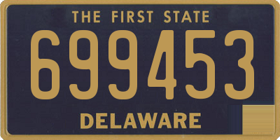 DE license plate 699453