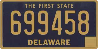 DE license plate 699458