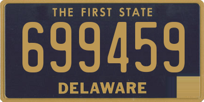 DE license plate 699459