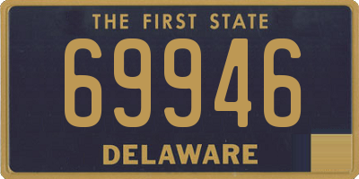 DE license plate 69946