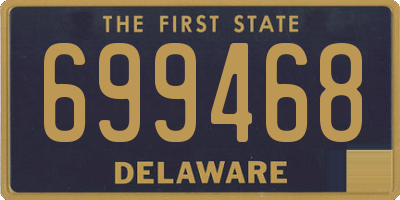 DE license plate 699468