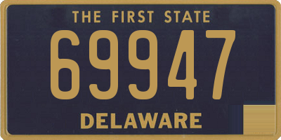 DE license plate 69947