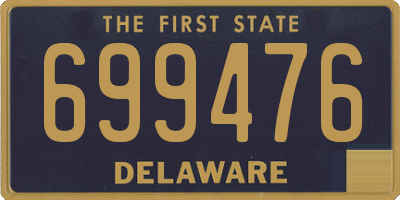 DE license plate 699476