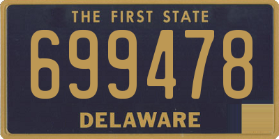 DE license plate 699478