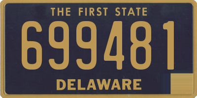 DE license plate 699481