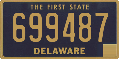 DE license plate 699487