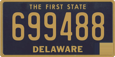 DE license plate 699488
