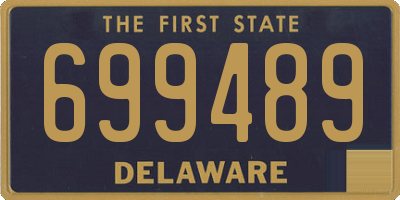 DE license plate 699489