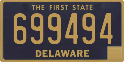 DE license plate 699494