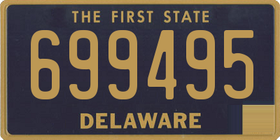 DE license plate 699495
