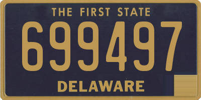 DE license plate 699497