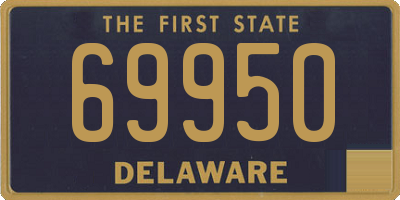 DE license plate 69950