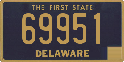 DE license plate 69951