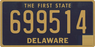 DE license plate 699514