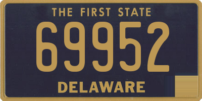 DE license plate 69952