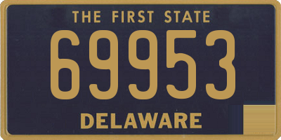 DE license plate 69953