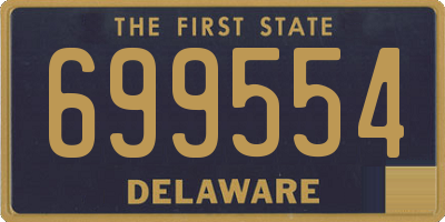 DE license plate 699554
