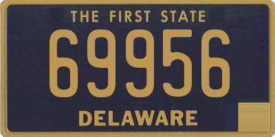 DE license plate 69956