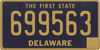 DE license plate 699563