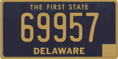 DE license plate 69957