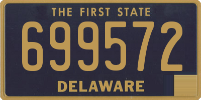 DE license plate 699572