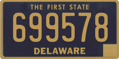 DE license plate 699578