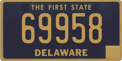 DE license plate 69958