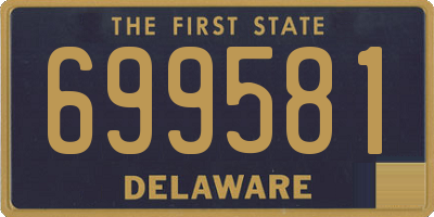 DE license plate 699581