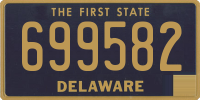 DE license plate 699582
