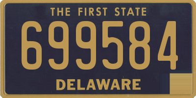 DE license plate 699584