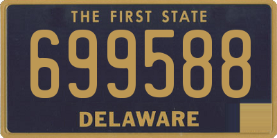 DE license plate 699588