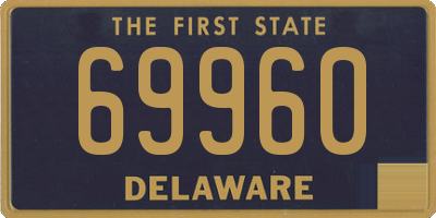 DE license plate 69960