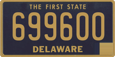 DE license plate 699600