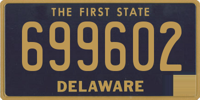 DE license plate 699602