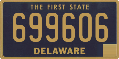 DE license plate 699606