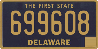 DE license plate 699608