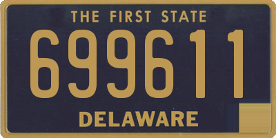 DE license plate 699611