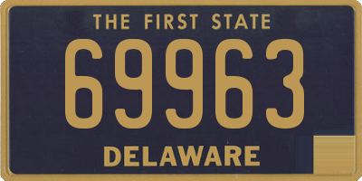 DE license plate 69963