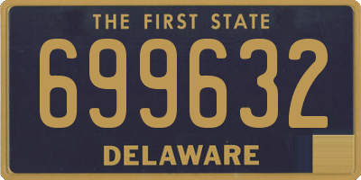 DE license plate 699632