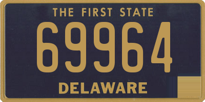 DE license plate 69964