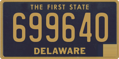 DE license plate 699640
