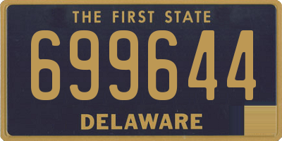 DE license plate 699644