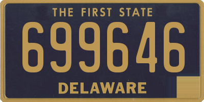 DE license plate 699646