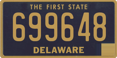 DE license plate 699648